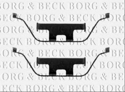BORG & BECK bbk1343 -  Комплектующие, колодки дискового тормоза